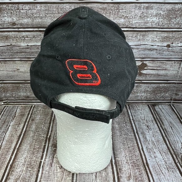 WINNER'S CIRCLE Budweiser Dale Earnhardt Jr. #8 Cap Hat Black NASCAR OSFA - Picture 3 of 7